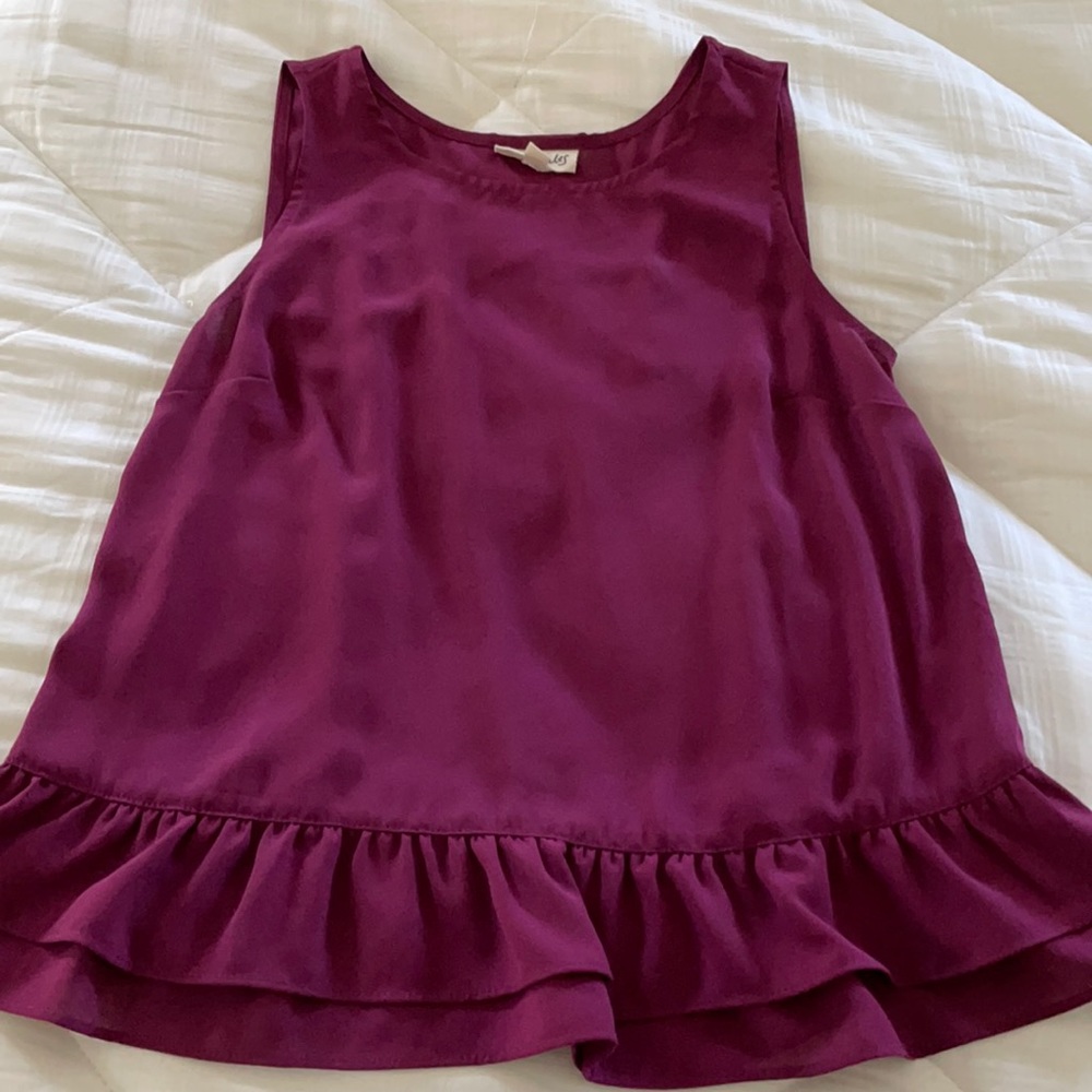Maison Jules Deep Pink Sleeveless Blouse